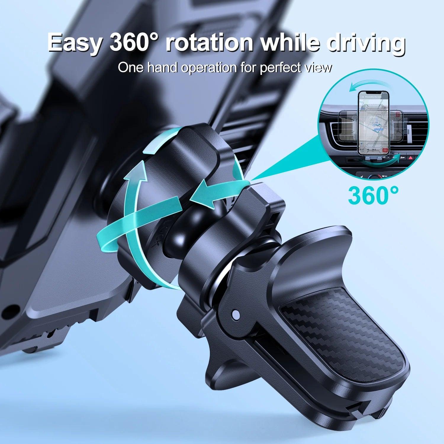 Joyroom Mechanical Car Phone Holder Mount Stylish Design - Black Joyroom Mechanical Car Phone Holder Mount Stylish Design - Black