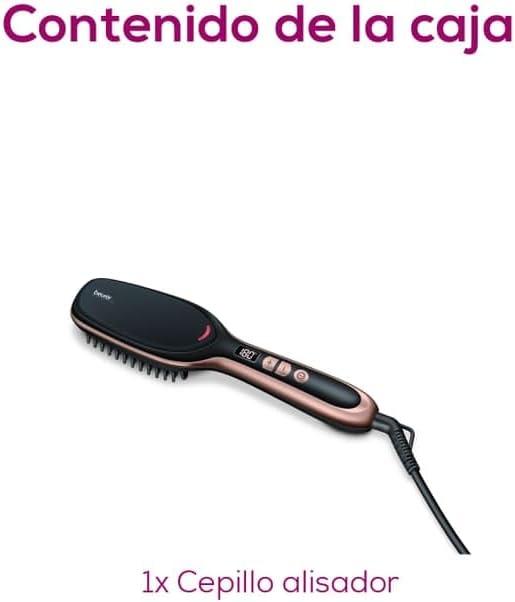Beurer HS 60 Hair Straightener Brush Ionic & Ceramic Coating Beurer HS 60 Hair Straightener Brush Ionic & Ceramic Coating