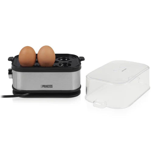Princess Egg Boiler - Stainless Steel Cook 1-6 Eggs Perfectly Princess Egg Boiler - Stainless Steel Cook 1-6 Eggs Perfectly