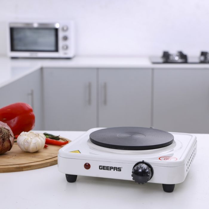 Geepas Single Hot Plate 1000W Cast Iron Portable Electric Hob Geepas Single Hot Plate 1000W Cast Iron Portable Electric Hob