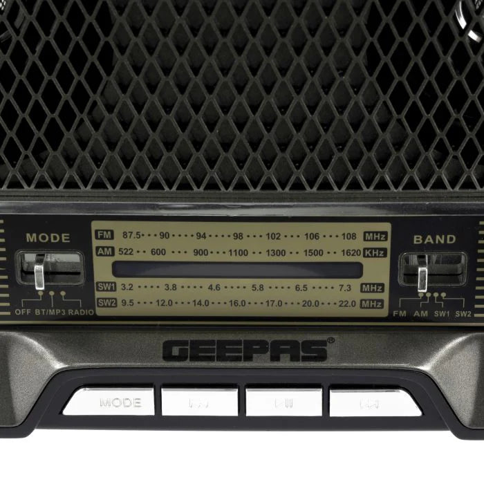 Geepas Retro Radio Bluetooth 3-Band Rechargeable Geepas Retro Radio Bluetooth 3-Band Rechargeable