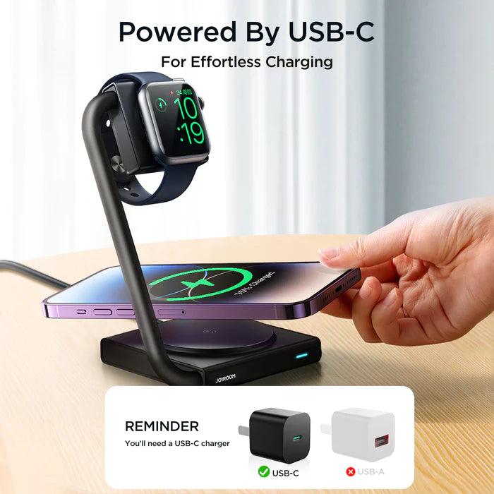 Joyroom 2 in 1 Foldable Wireless Charger Joyroom 2 in 1 Foldable Wireless Charger