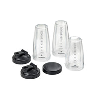 Kenwood Personal Smoothie Blender with 3 To-Go Bottles BSP70.560SI
