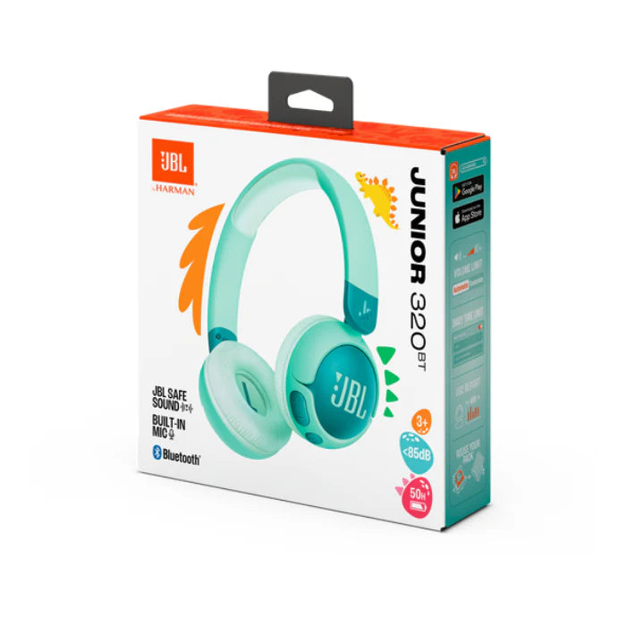 سماعات JBL Junior 320 للأطفال – بلوتوث، صوت آمن | JBLJR320BT