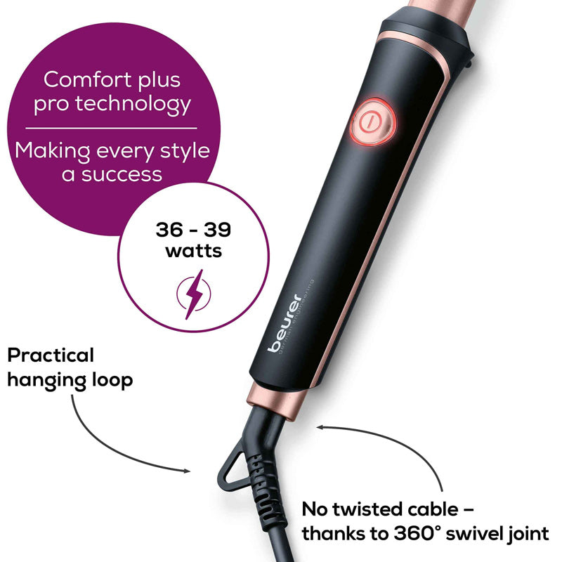 Beurer HT 53 Ceramic Keratin Hair Curling Iron for Perfect Curls