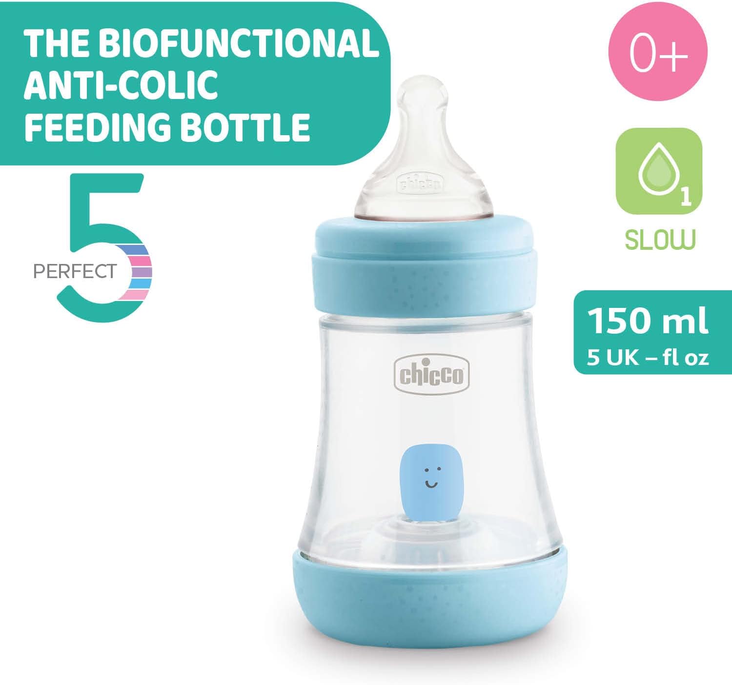 Chicco P5 PP Boy Bottle 150ml Slow Flow CL2 Anti-Colic