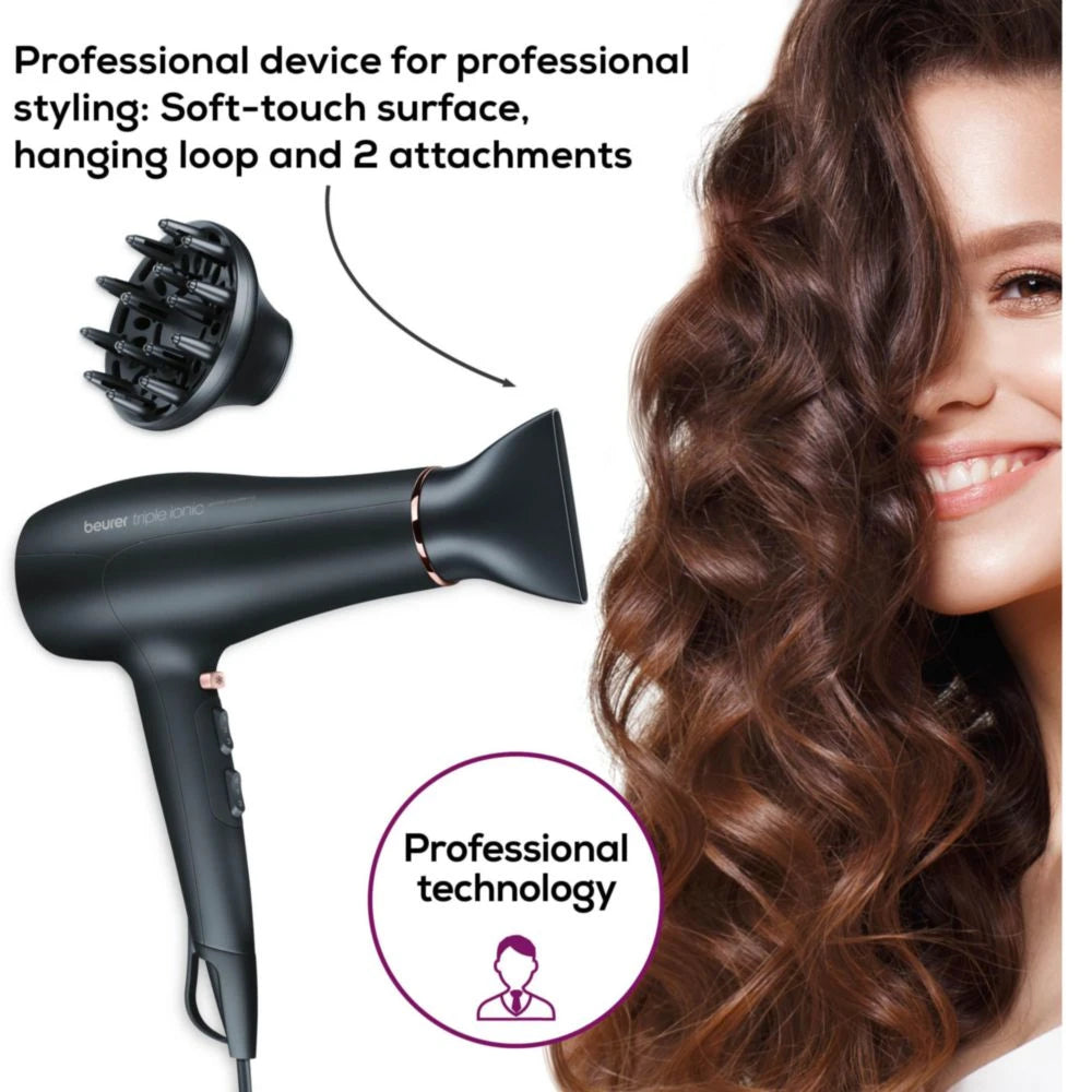 Beurer HC 50 Hair Dryer 2200W Ionic Technology & Shine Beurer HC 50 Hair Dryer 2200W Ionic Technology & Shine