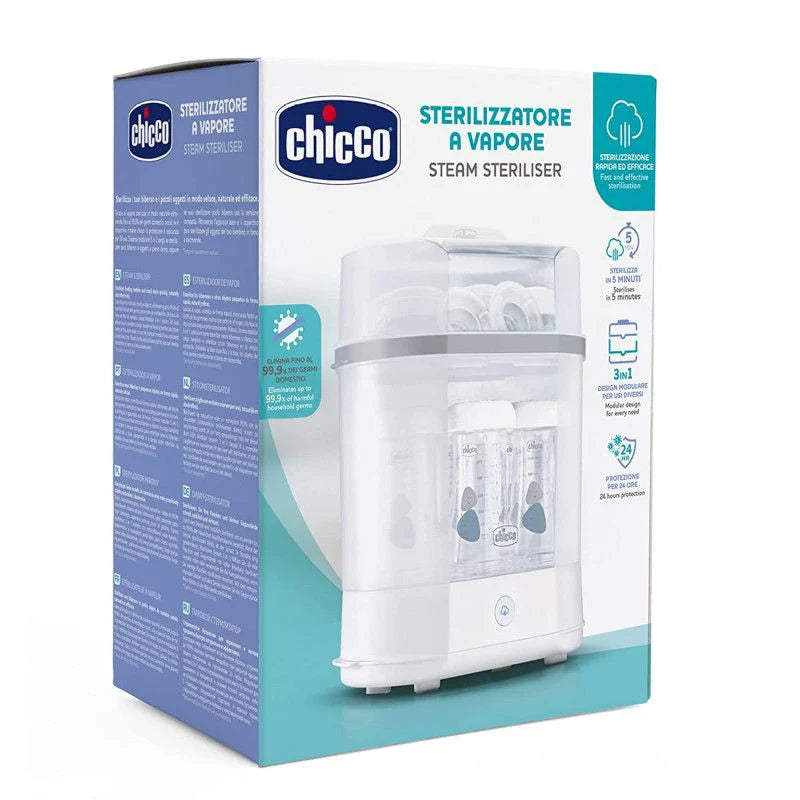 Chicco 3-in-1 Steam Sterilizer Fast & Chemical-Free Sanitization Chicco 3-in-1 Steam Sterilizer Fast & Chemical-Free Sanitization