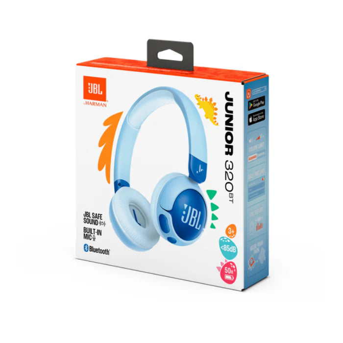سماعات JBL Junior 320 للأطفال – بلوتوث، صوت آمن | JBLJR320BT
