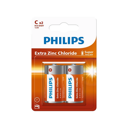Philips R14G2B/40 Zinc Carbon C Battery
