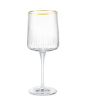 Madame Coco Musette Serenity Gold Wine Glass Set of 4 – 320ml, Simple Elegance & Golden Touch