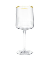 Madame Coco Musette Serenity Gold Wine Glass Set of 4 – 320ml, Simple Elegance & Golden Touch