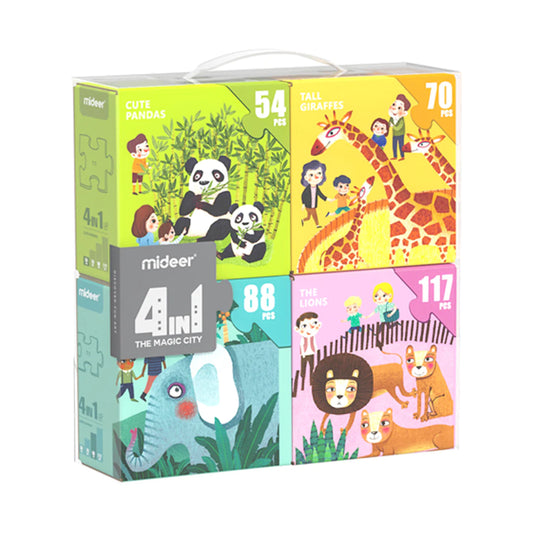 لعبة تركيب أربعة بواحد من ميدير – الحيوان