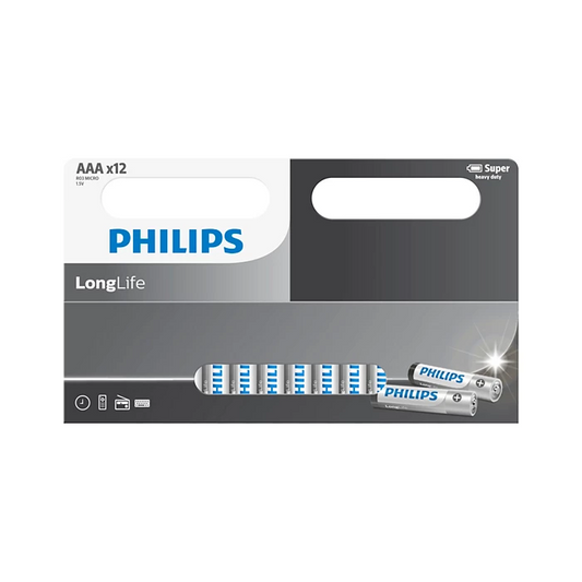Philips LongLife R03L12W/40 AAA Battery – Long Lasting