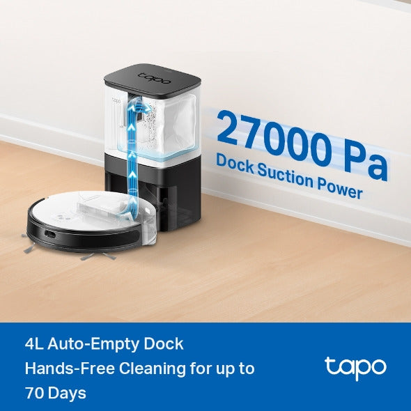 Tp-Link Tapo RV20 Mop Plus with Smart Navigation & Auto-Empty Dock