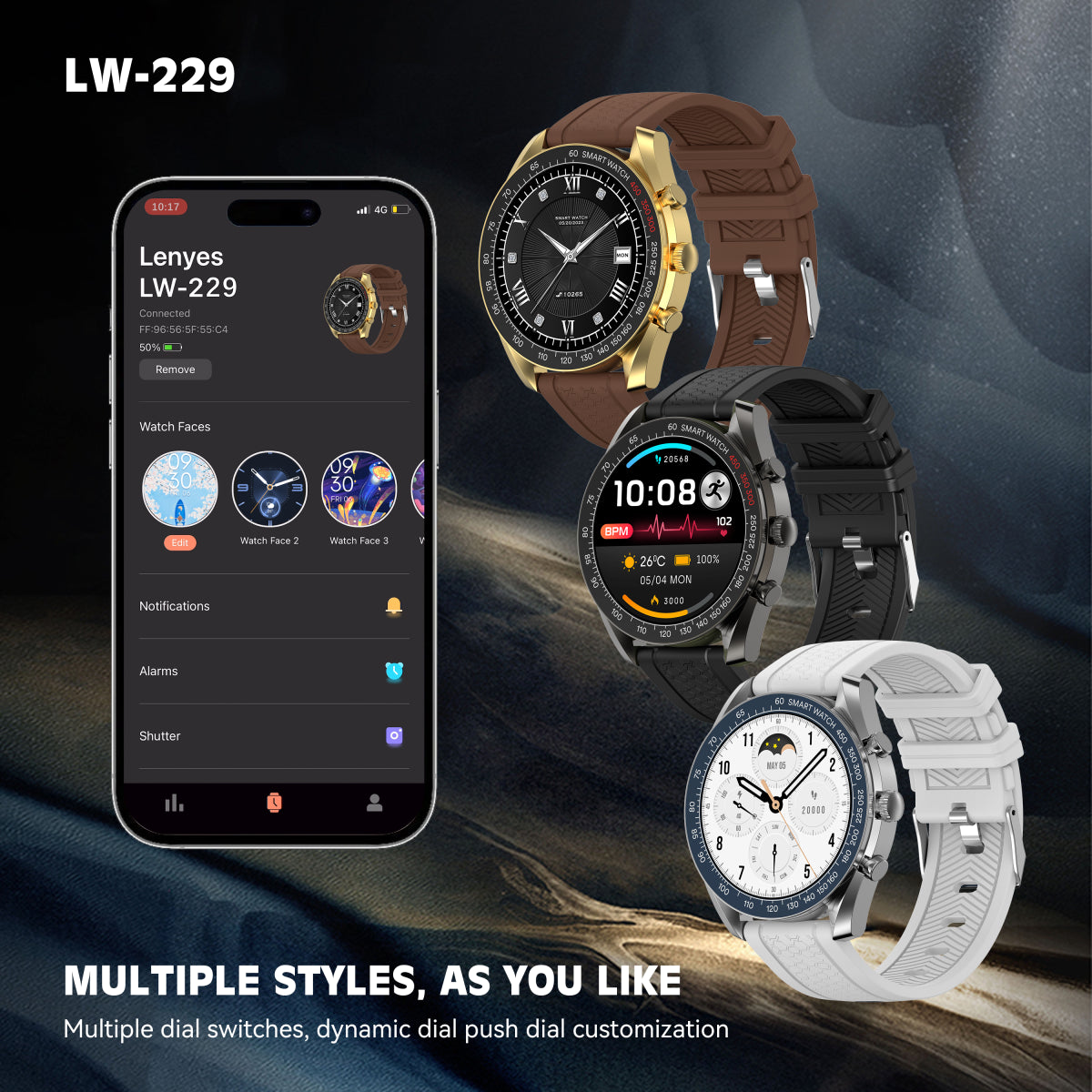 Lenyes Smart Watch 1.39” Round Screen