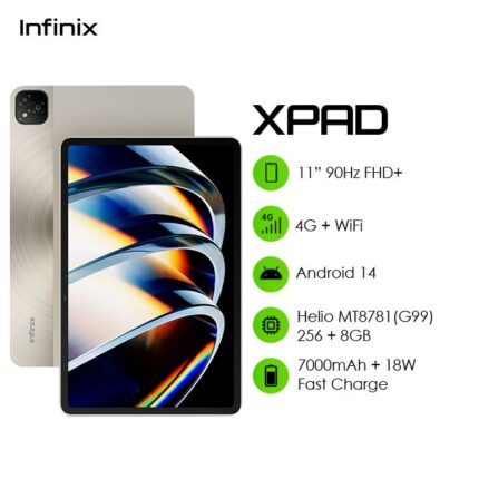 Infinix TAB Xpad 11" | شاشة FHD+ بمعدل تحديث 90 هرتز وبطارية 7000 مللي أمبير