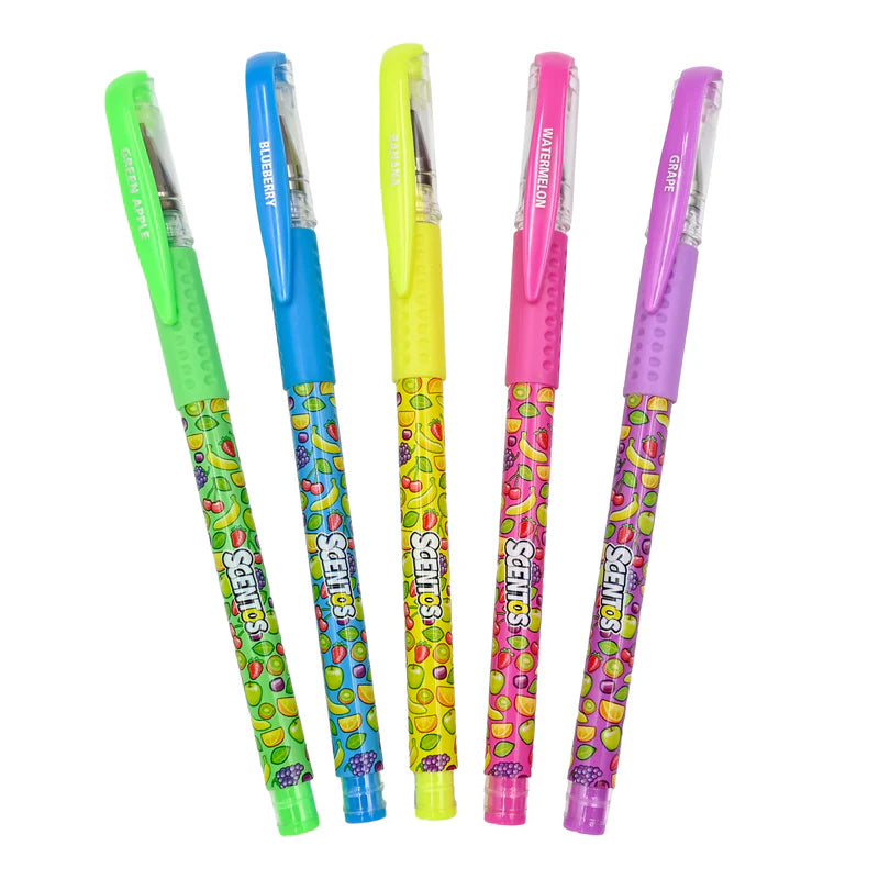 SCENTOS 5 GEL Pens Set - Scented Neon & Pastel Gel Pens with Smooth Ink