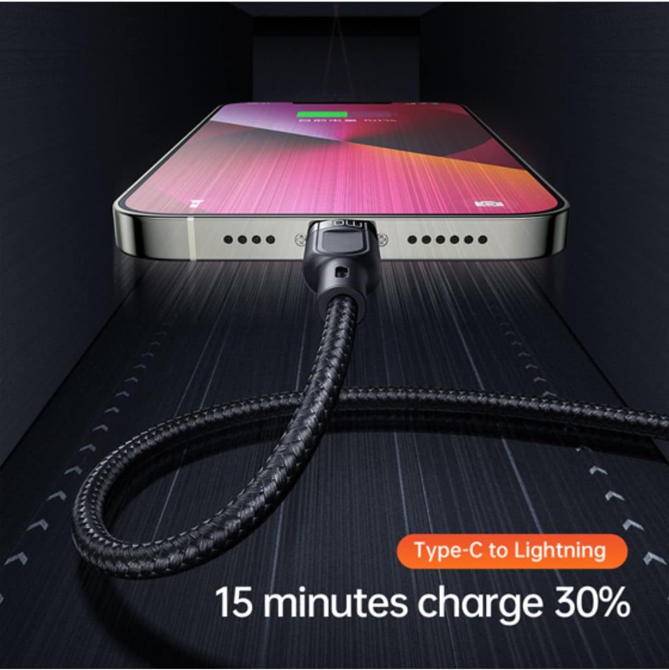 Mcdodo 2 In 3 100W Fast Charging PD Cable 1.2m for Multiple Devices - Black Mcdodo 2 In 3 100W Fast Charging PD Cable 1.2m for Multiple Devices - Black