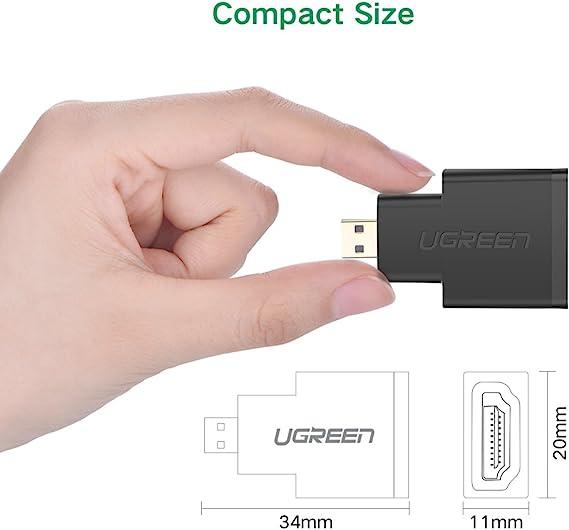 UGREEN Micro HDMI Male to HDMI Female Adapter (Black) UGREEN Micro HDMI Male to HDMI Female Adapter (Black)