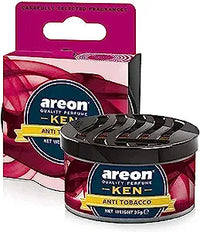 AREON Ken Car Air Freshener - Anti Tobacco Scent, Long-Lasting Fragrance