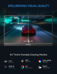 Arzopa Z1FC | 16.1" 144Hz IPS Laptop Portable Monitor
