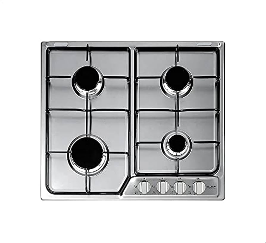 Elba Gas Hob 60 cm 4 Burners and Modern Design Elba Gas Hob 60 cm 4 Burners and Modern Design