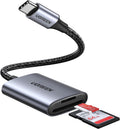 UGREEN USB-C SD Card Reader – Dual Slot, 5Gbps Speed.