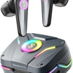 SoundPEATS CyberGear: بلوتوث 5.3، أضواء RGB، زمن انتقال منخفض، وقت تشغيل يصل إلى 26 ساعة - أسود