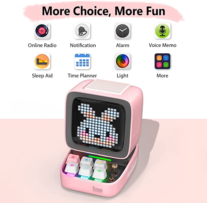 Divoom DitooPro Bluetooth Speaker (Pink)