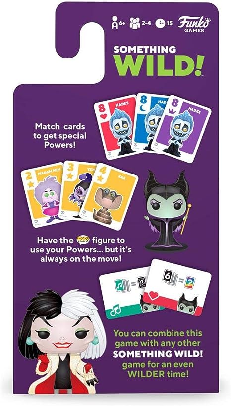 من فانكو Funko Signature Games: Something Wild Card Game- Villains أوراق لعب مع مجسمات مصغرة لشخصيات كرتونية
