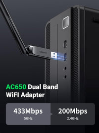 UGREEN AC650 USB WiFi Adapter with 6dBi Antenna – Dual Band