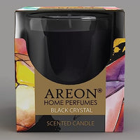 areon Wohlfühlhl - Scented Candle in Glass - Burn Time up to 25 Hours - Fragrance: Black Crystal