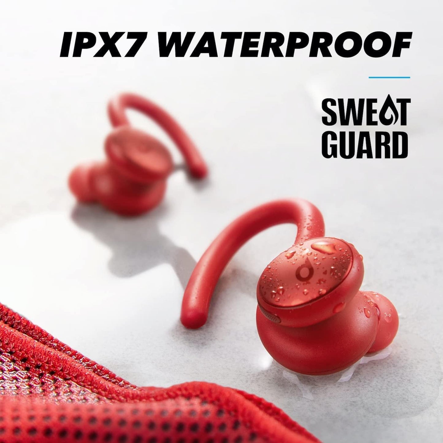 Anker Soundcore Sport X10 Wireless Sport Earbuds with Deep Bass - Red