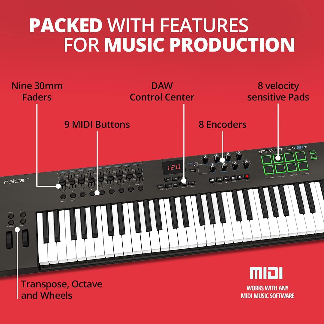 Nektar Impact Keyboard Controller / Multi Colored - Dark Grey Nektar Impact Keyboard Controller / Multi Colored - Dark Grey