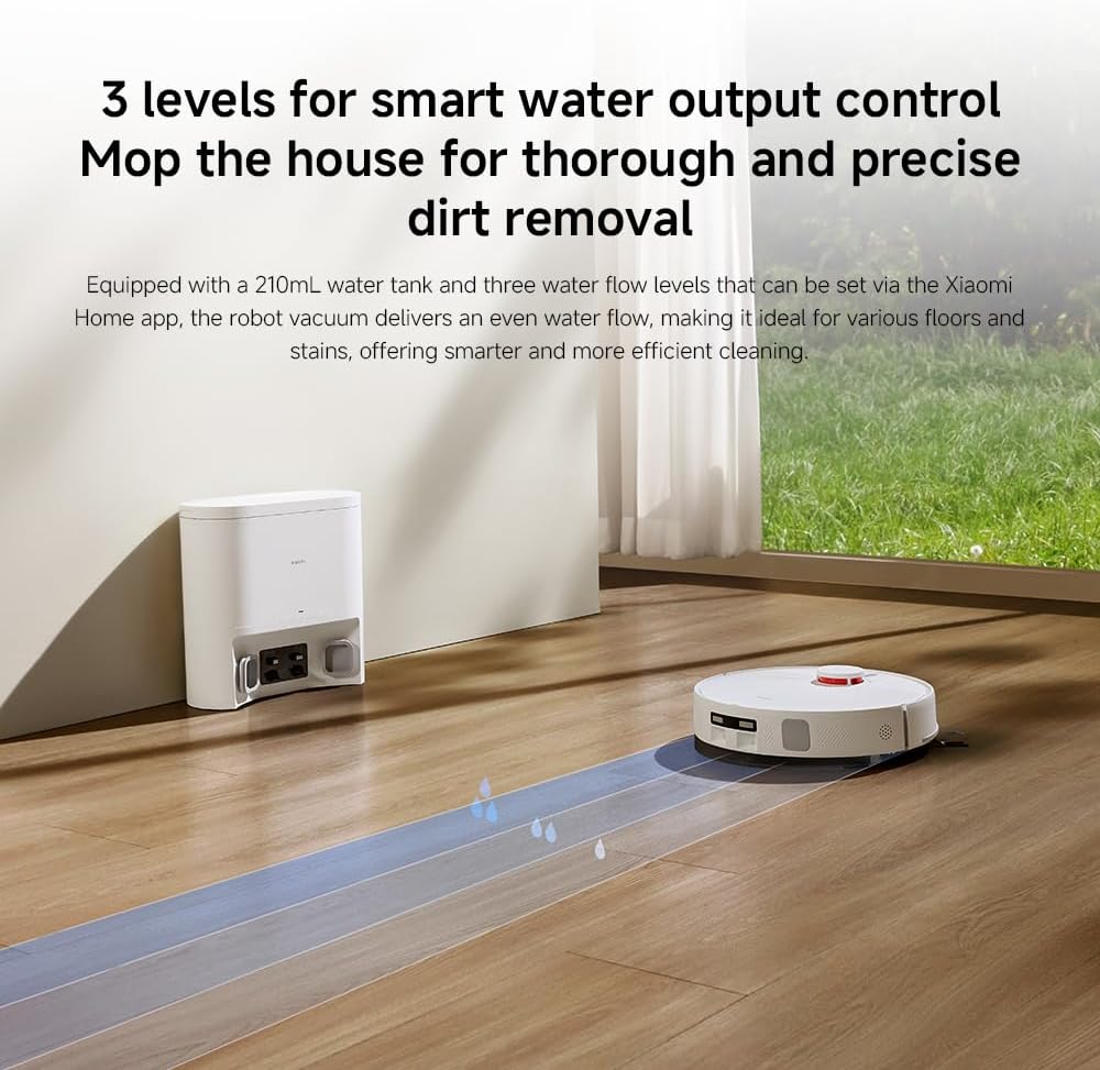 Xiaomi Robot Vacuum H40 – 10,000Pa Suction, LDS Navigation, Auto Dust Emptying, 180min Runtime
