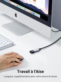 UGREEN كابل تمديد USB 3.0 ذكر إلى أنثى – عالي الأداء للألعاب