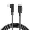 Anker PowerLine C to Right Angle Lightning cable 6ft - Black