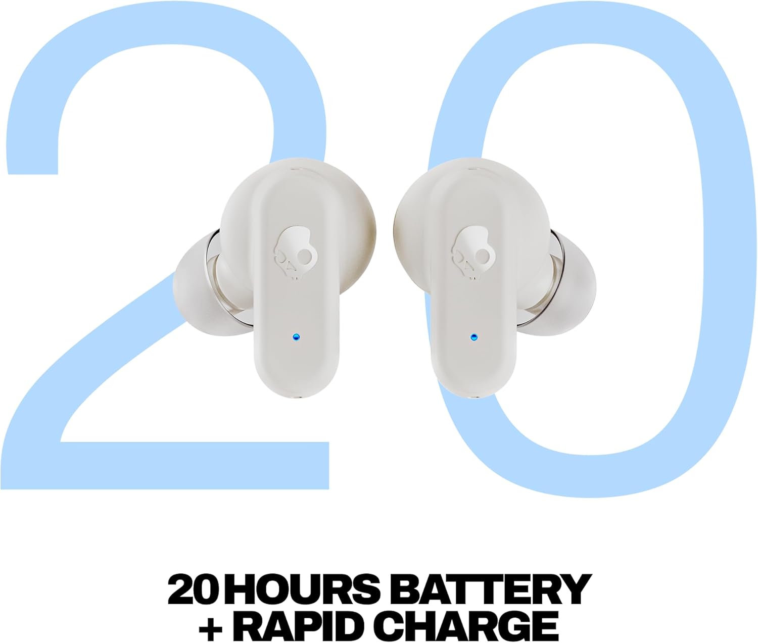 سماعات أذن لاسلكية حقيقية Skullcandy Dime 3 – بطارية تدوم 20 ساعة