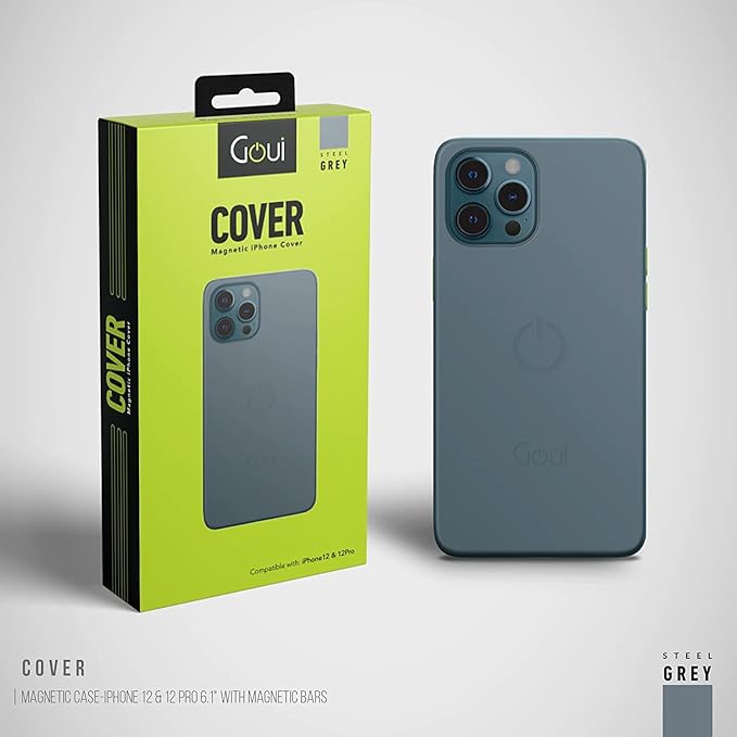 Goui Magnetic Case for iPhone 12 Pro Max with Magnetic Bars – Grey Goui Magnetic Case for iPhone 12 Pro Max with Magnetic Bars – Grey