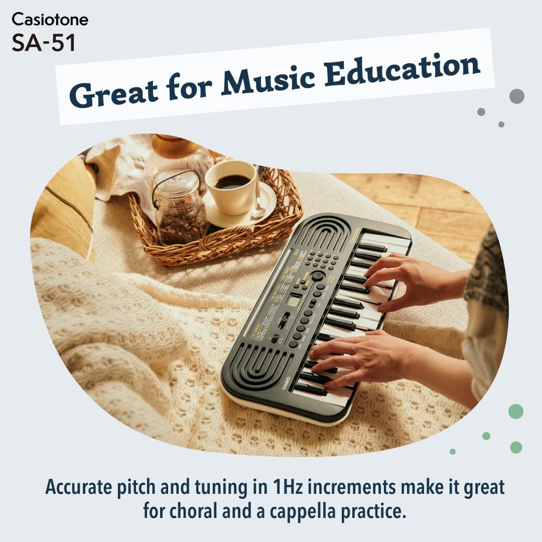 Casio tone Mini Keyboard with Piano tones - Black Casio tone Mini Keyboard with Piano tones - Black