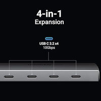محور USB-C Hub 10Gbps - 2 USB-C & 2 USB-A