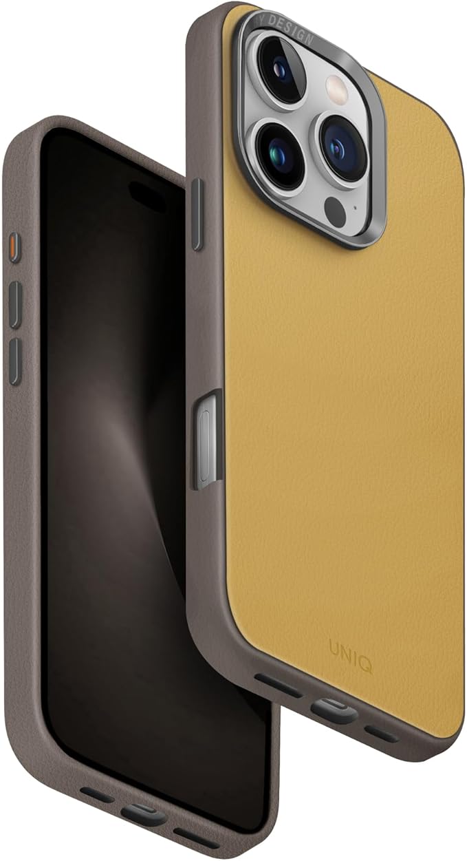 كفر UNIQ LYDEN DS لهاتف iPhone 16 Pro MagClick – Canary Yellow