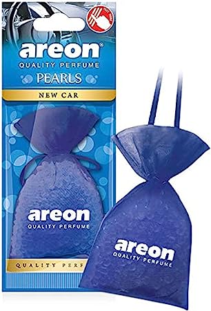 AREON Pearls Lux I Car & Home Hanging Air Freshener I New Car (Pack of 3)