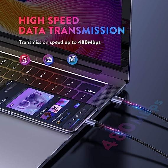 يوجرين كيبل USB-C إلى لايتنينج متر – غلاف مضفر من الألومنيوم