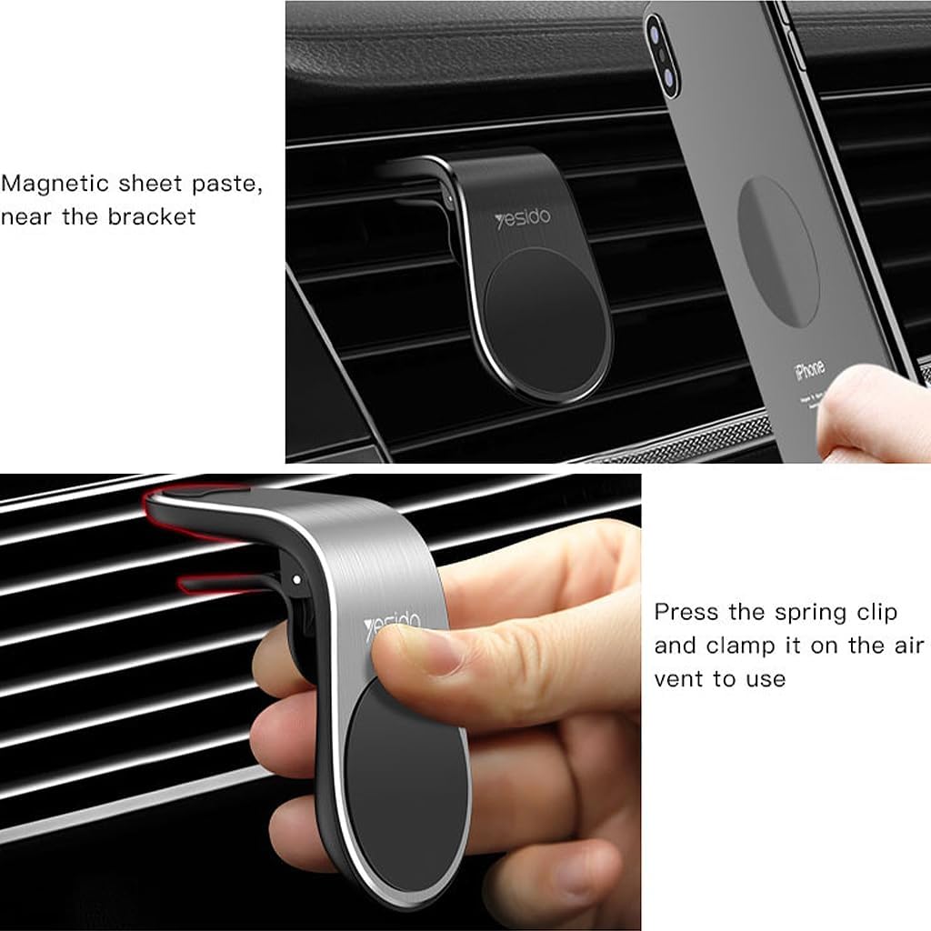 Yesido C64 Magnetic Car Holder - 360° Rotation, Strong Grip