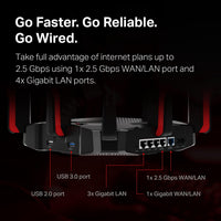 TP-Link AX6600 WiFi 6 Gaming Router Tri Band Gigabit Wireless Internet Router
