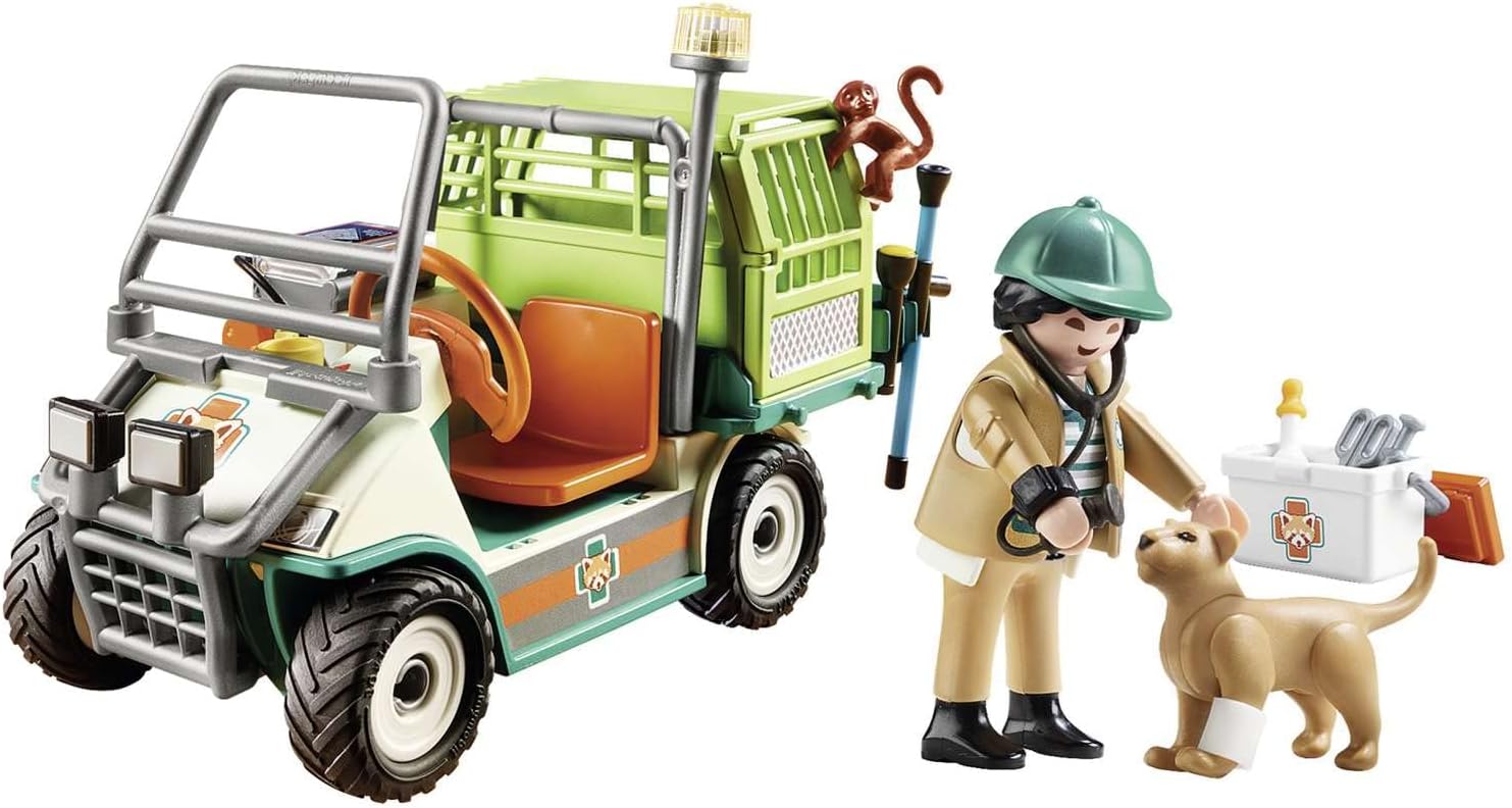 Playmobil Zoo Veterinarian with Medical Cart – Fun for Kids 4+