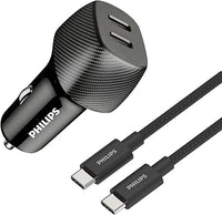 Philips DLP5522C 60W Dual USB-C Car Charger Fast Charging