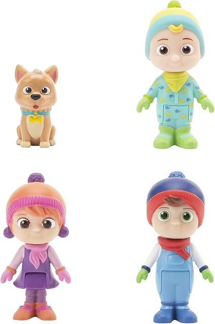 CoComelon Winter Theme 4 Figure Pack Fun & Educational Play CoComelon Winter Theme 4 Figure Pack Fun & Educational Play